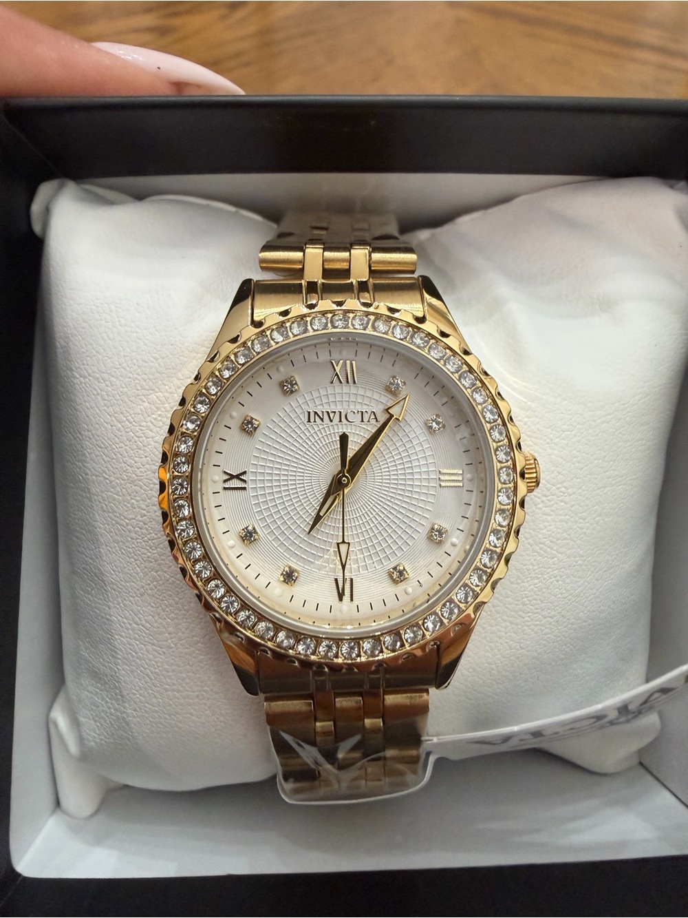 Invicta Wildflower Gold with Austrian Crystals